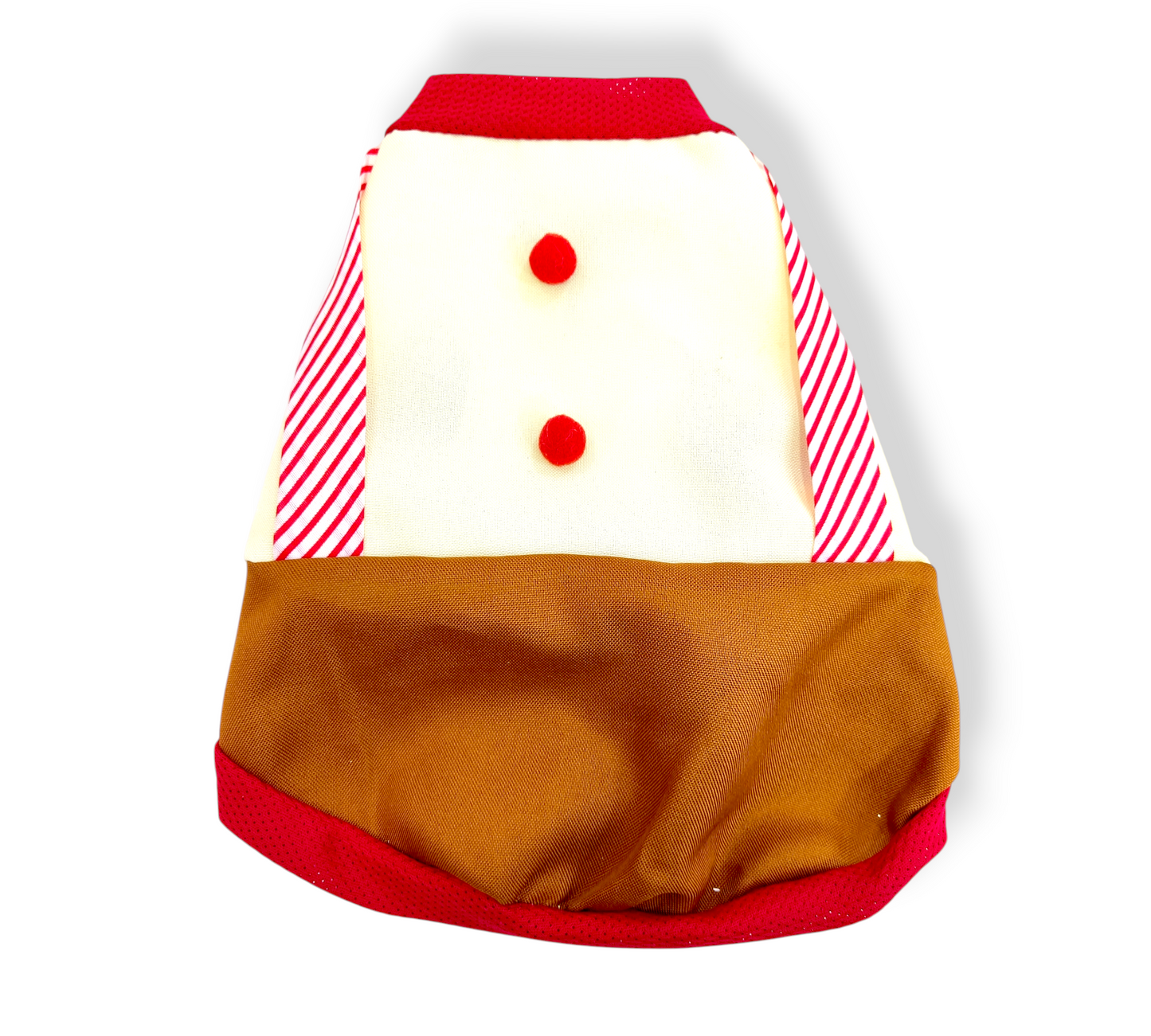 Traje navideño de galleta de jengibre macho