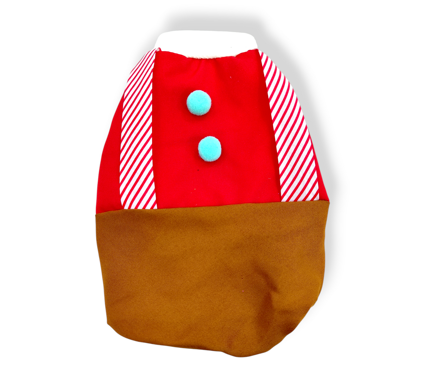 Traje navideño de galleta de jengibre macho