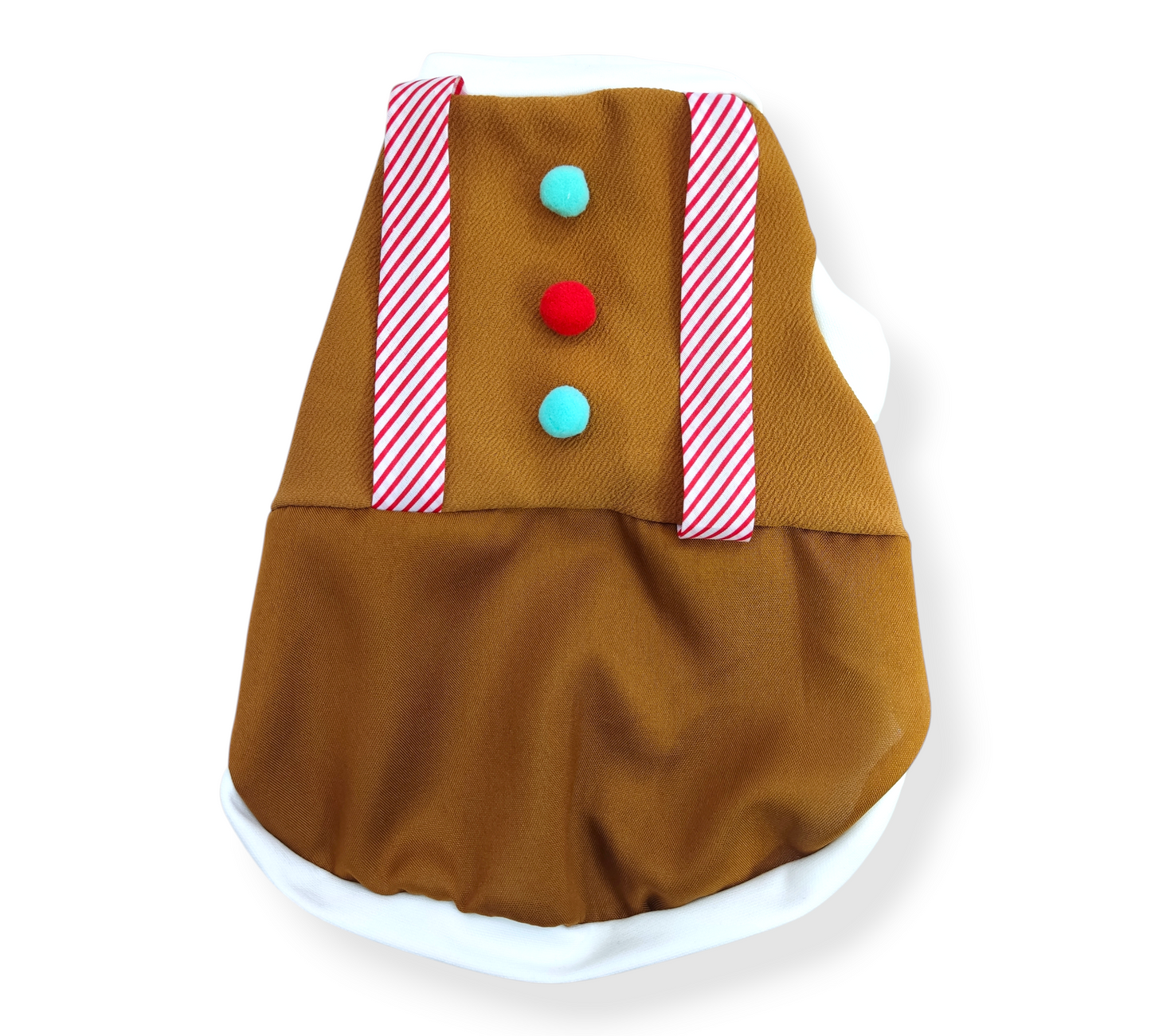 Traje navideño de galleta de jengibre macho