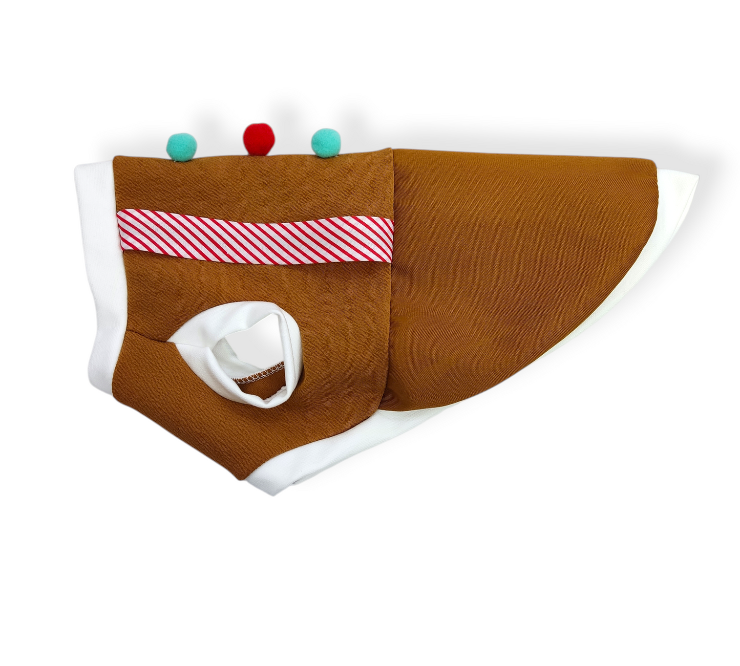 Traje navideño de galleta de jengibre macho