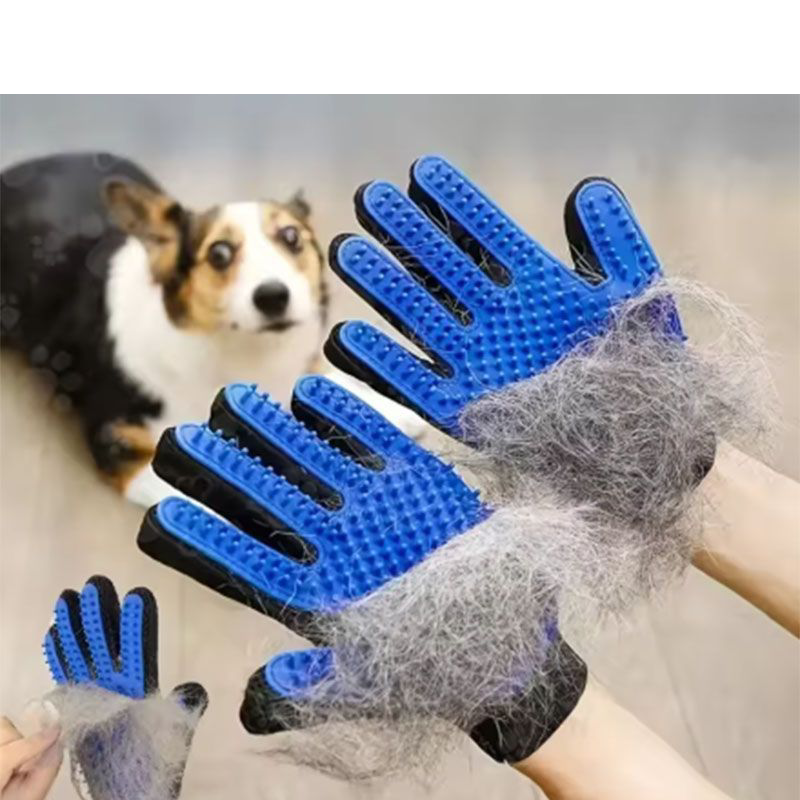 Guante para peinar o bañar