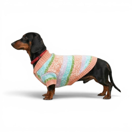 Sweater franjas pastel