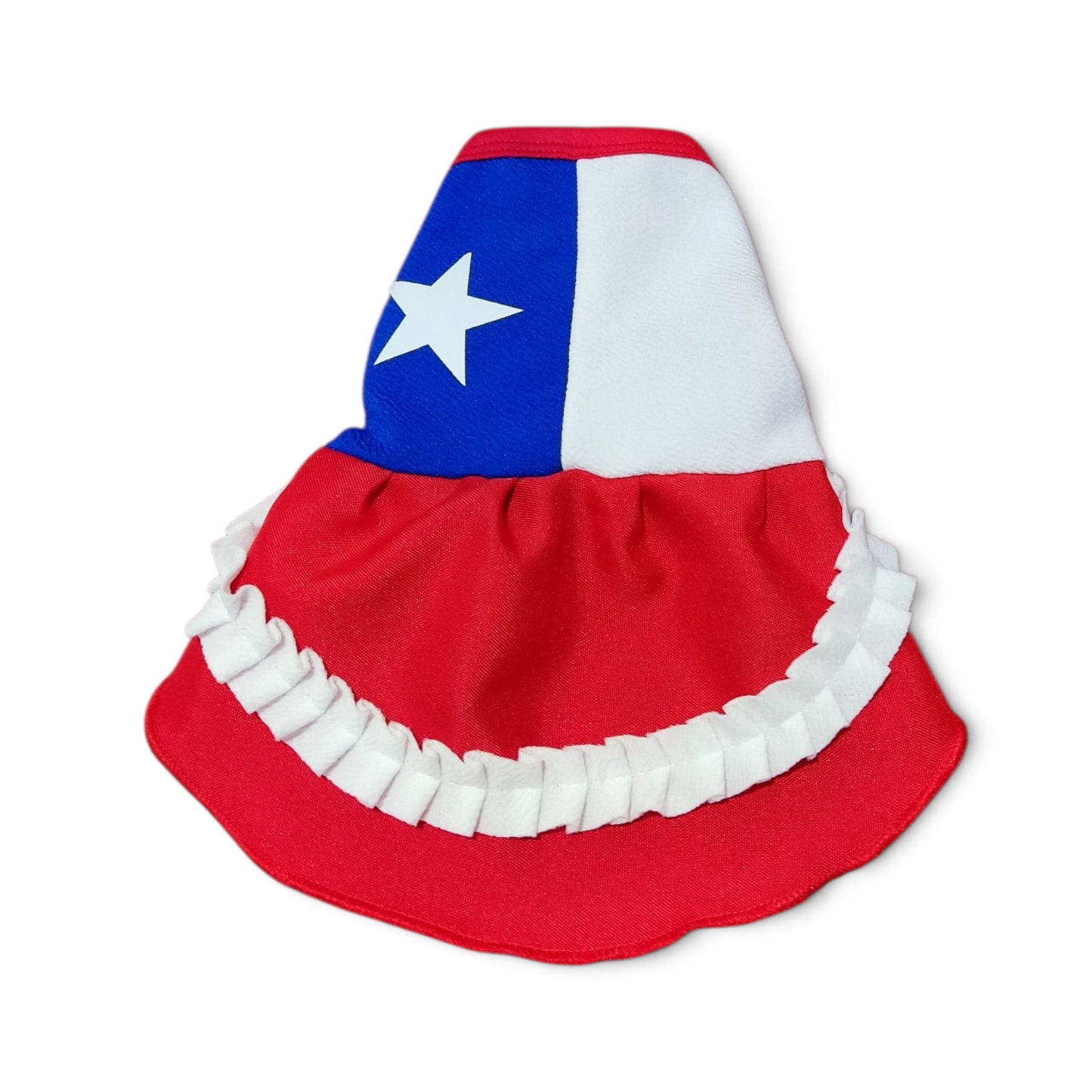 Vestido bandera Chilena