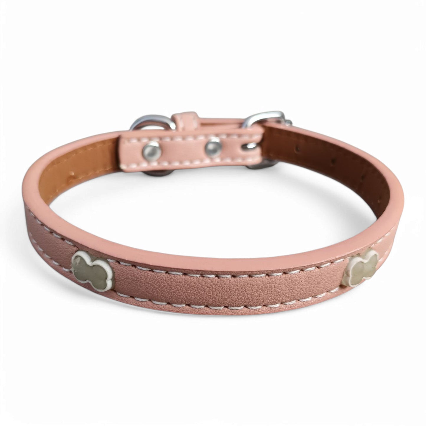 Collar ecocuero flúor