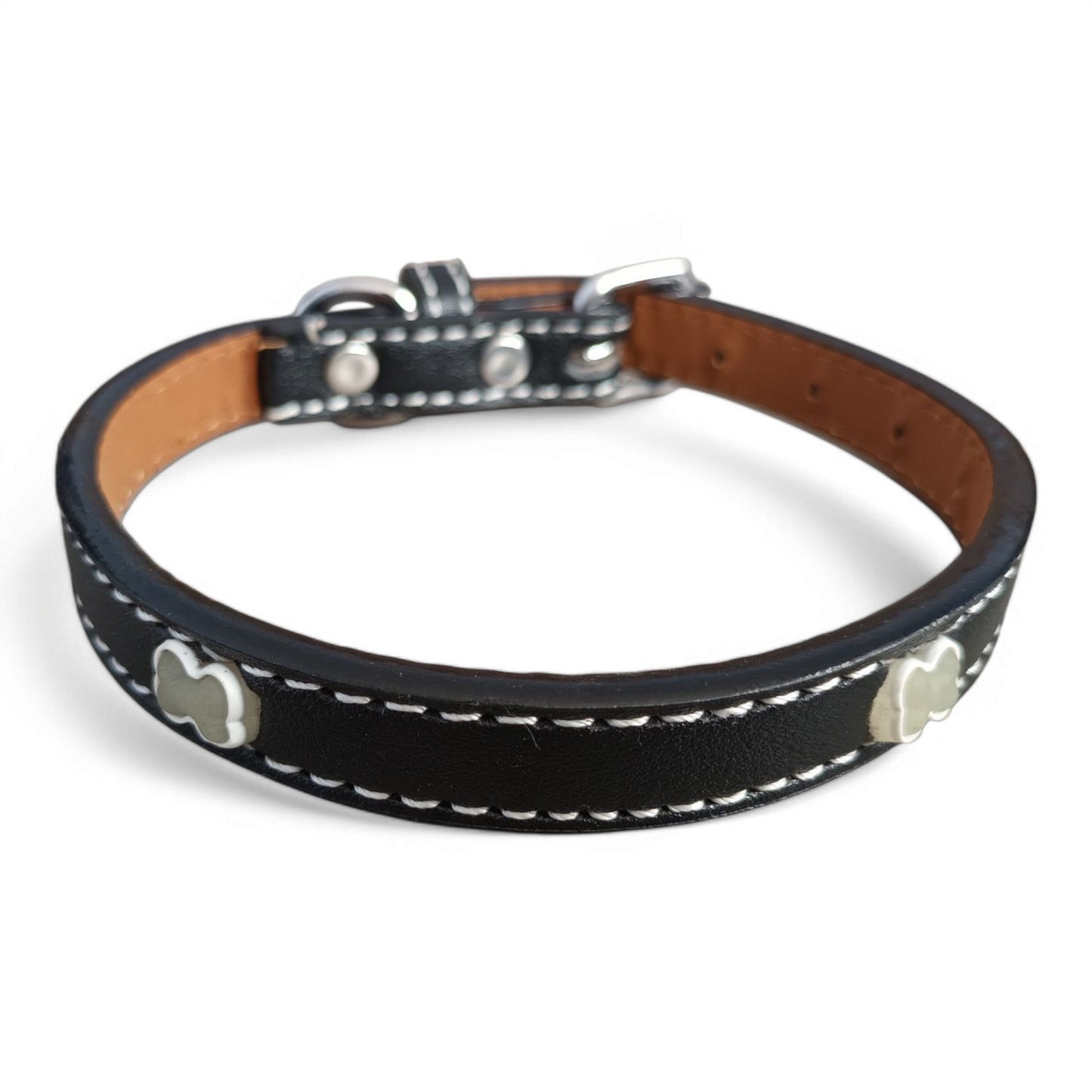 Collar ecocuero flúor