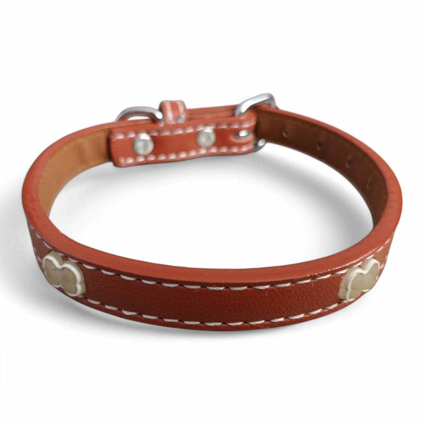 Collar ecocuero flúor
