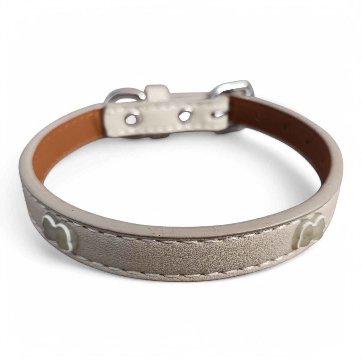 Collar ecocuero flúor