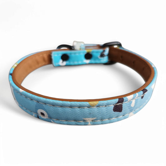 Collar eco cuero con diseños